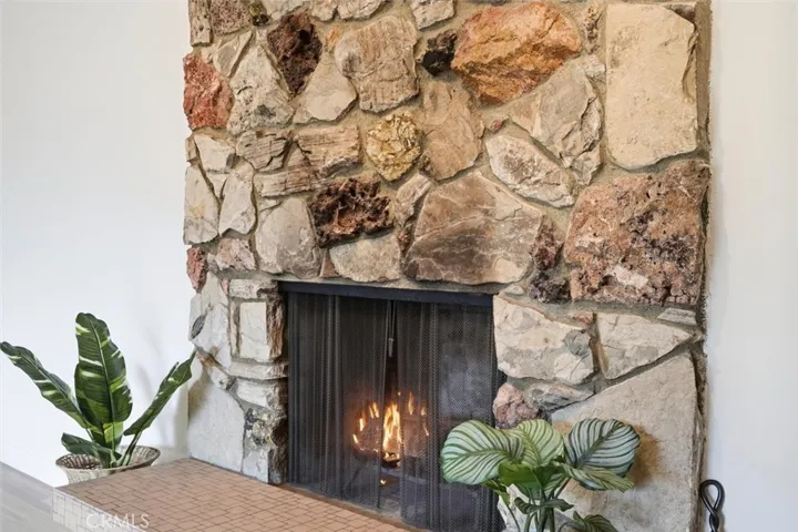 Original Stone Fireplace
