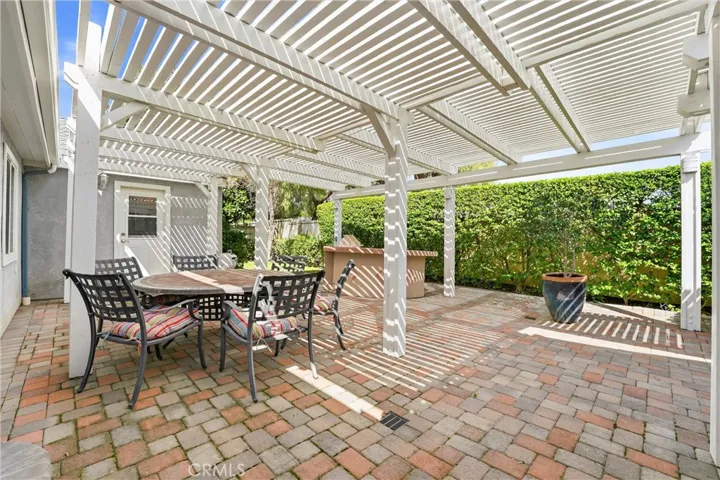 Backyard patio area.