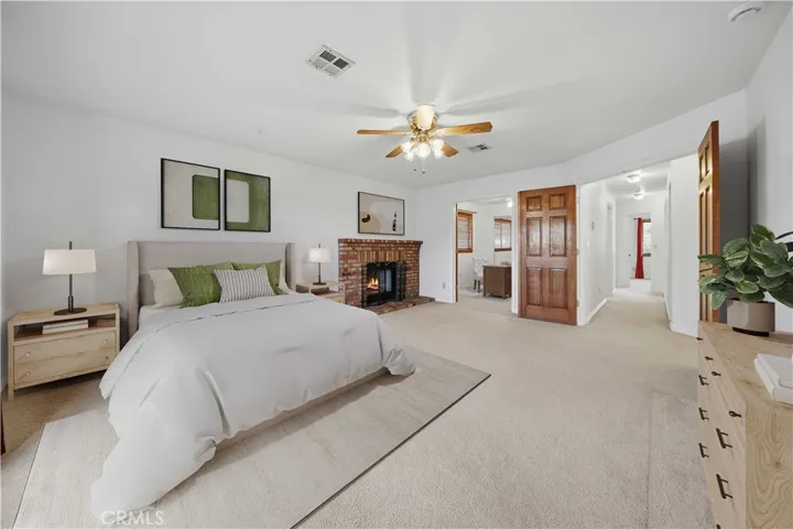 Virtually Staged Primary Bedroom