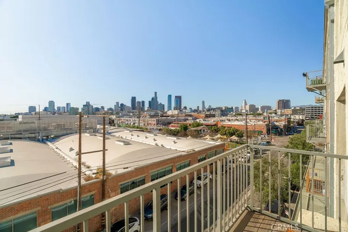 Skyline view from balcony