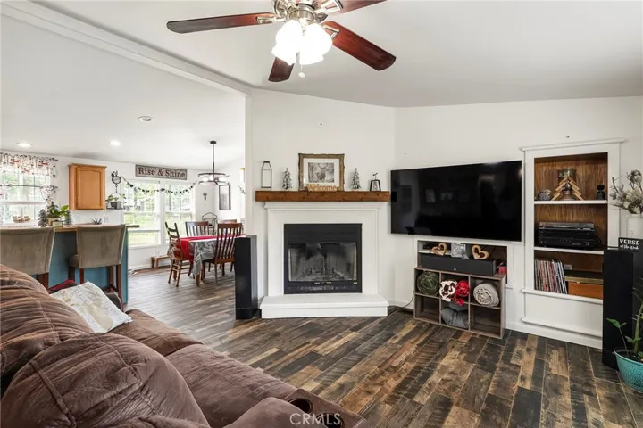 Complete with a wood burning fireplace