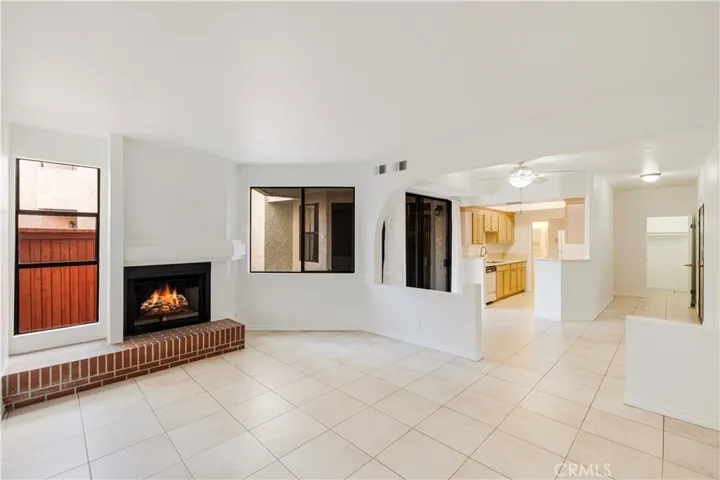 Living room open to dining/kitchen
