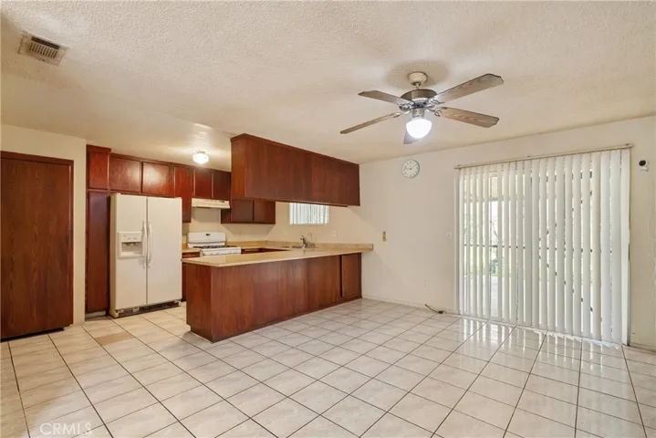 Dining area and open kitchen
