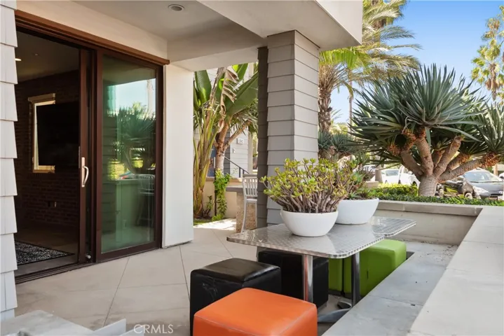 Spacious patio