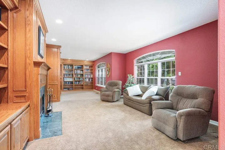 Living Room and Library