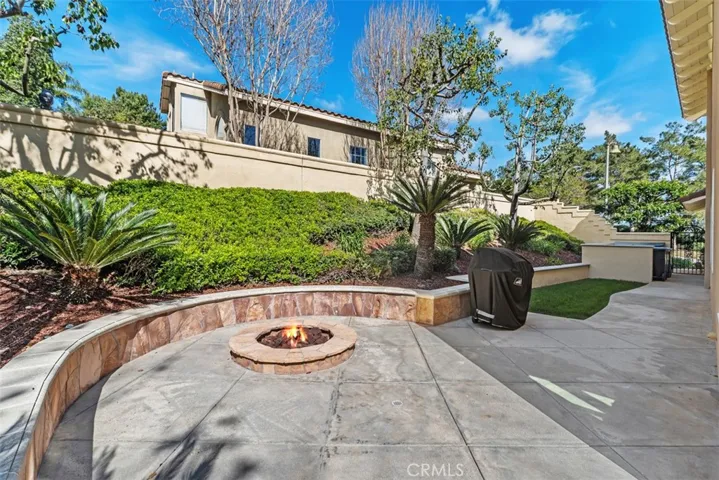 firepit in yard