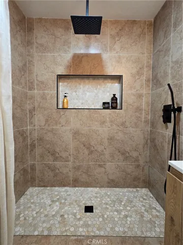 Tiled shower