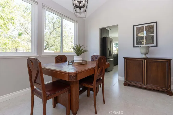 Tile floor and beautiful view.