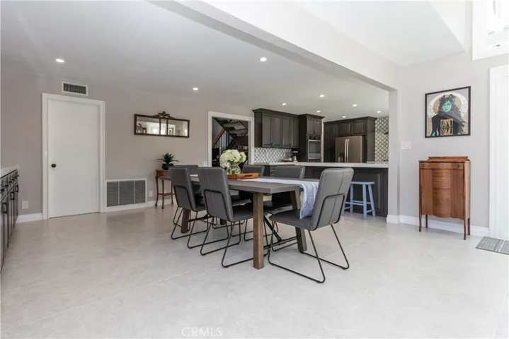 Laundry room just off this living area.