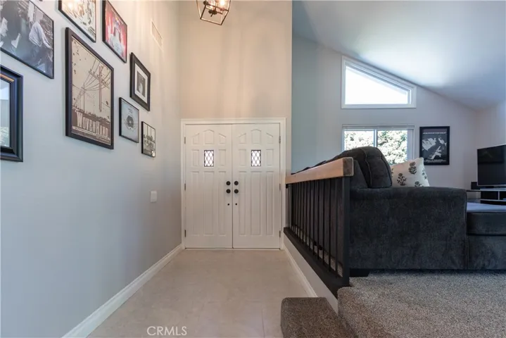 Double door entry.