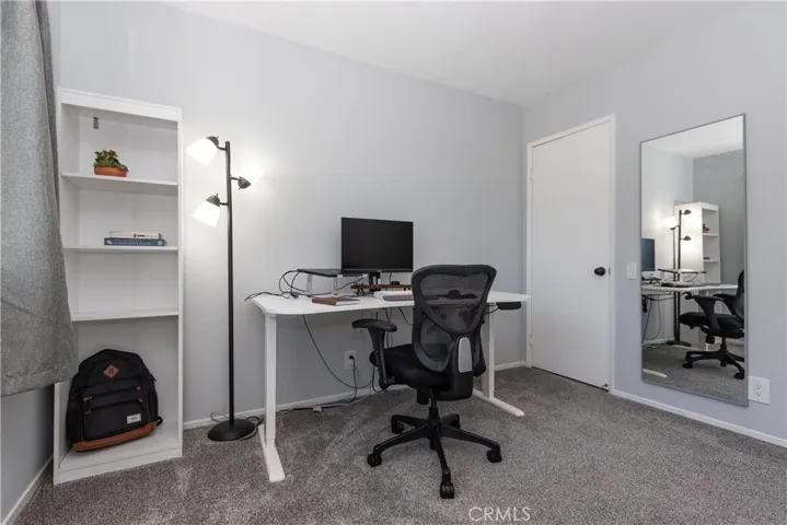 Second bedroom has an ample closet.