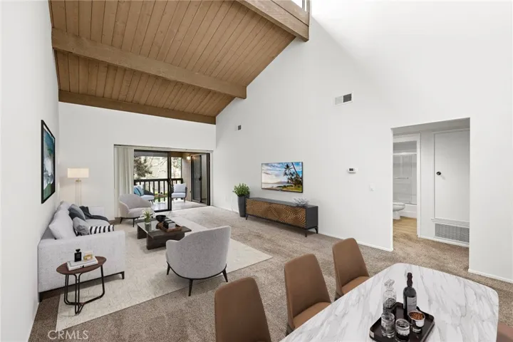 Virtual staged living area