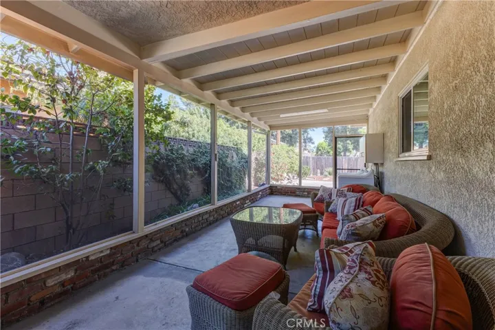 Rear screened porch