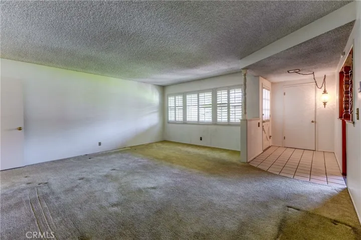 Living room and front entrance