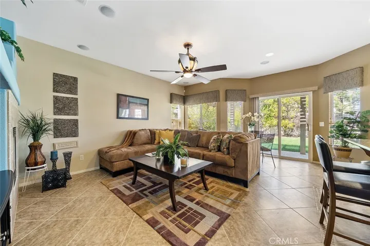 Family Room to Patio & Kitchen Bar Top