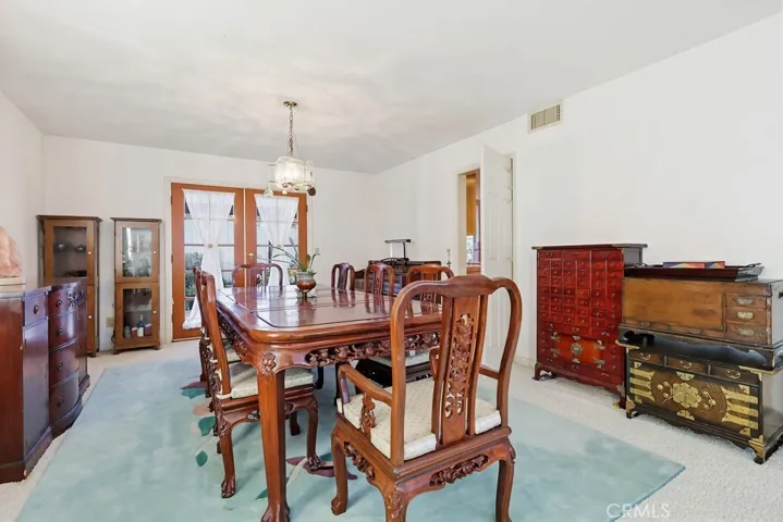 Dining Area with Fireplace