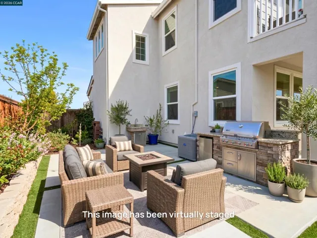 Side yard - Virtually Staged