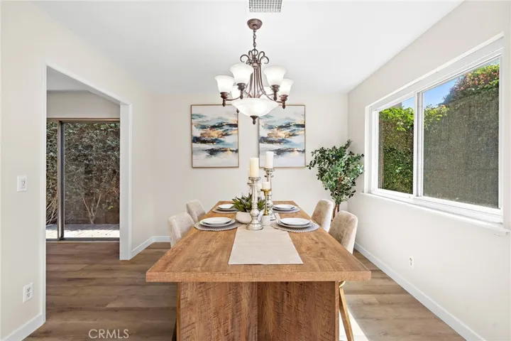Formal dining room flows seamlessly