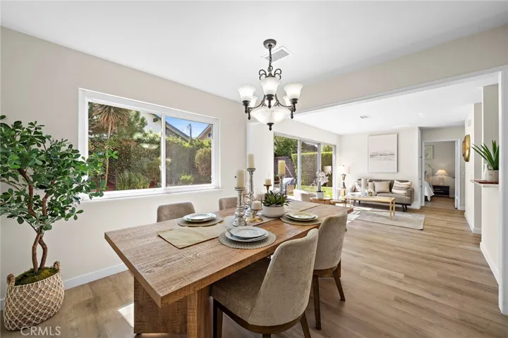 Formal dining room flows seamlessly
