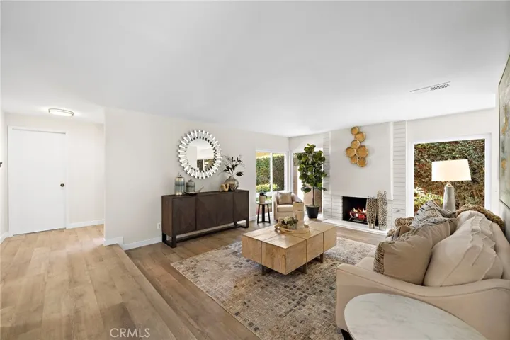 Cozy gas fireplace for quiet evenings