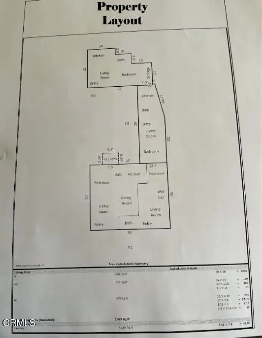 Drawing of Unit Layout