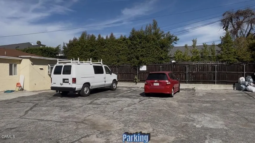 Parking Area Behind Units