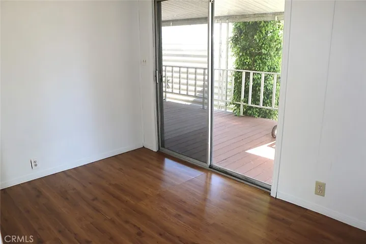 Bonus room with sliding door to porch