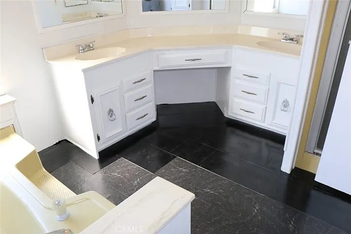 Master bath with double sink