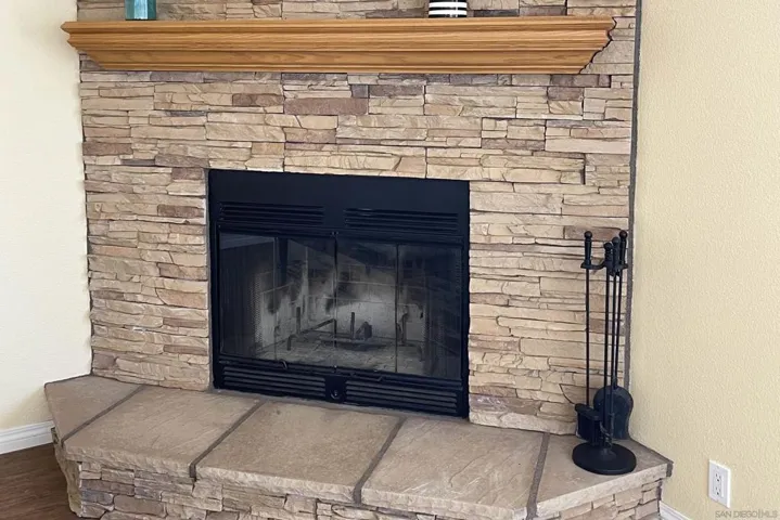 Custom Slate Fireplace