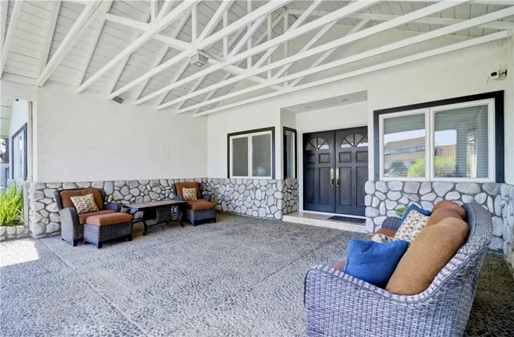 Inviting front porch area