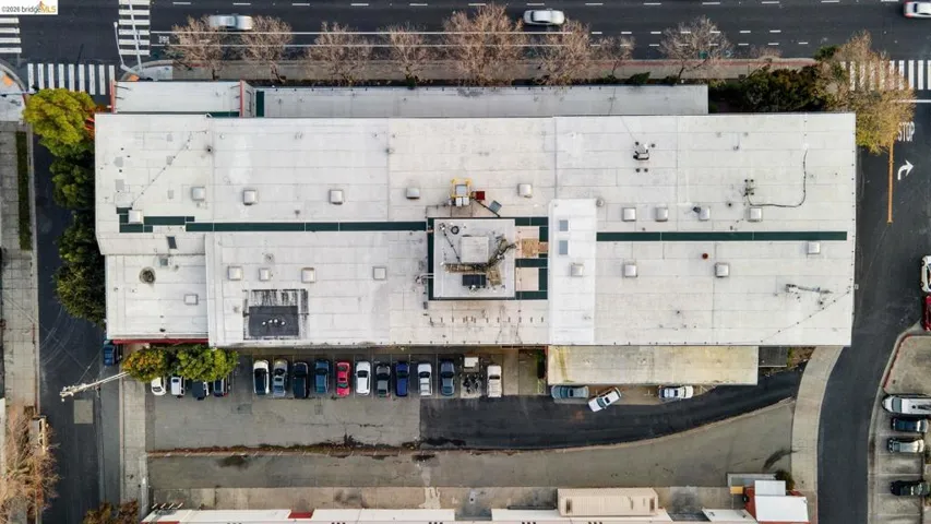 Bird's eye view of industrial structures