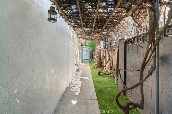 Pathway to ADU front  Pathway to ADU front door - Grape Vines overhead!
