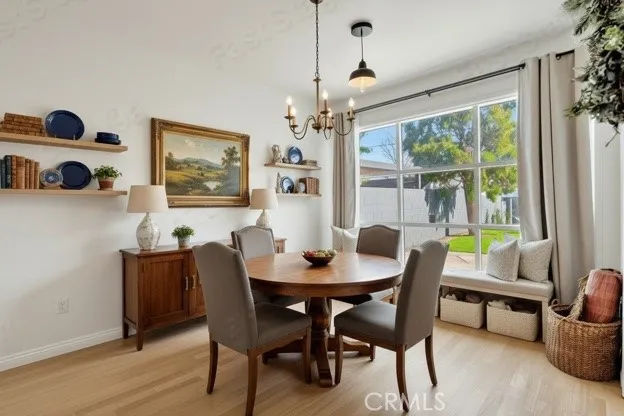 Main house dining room w/virtual staging.