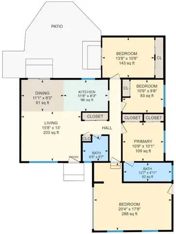 Main house floor plan