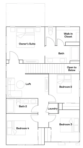 Residence 2 - level 2 floorplan