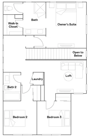 Residence 1 - level 2 floorpla