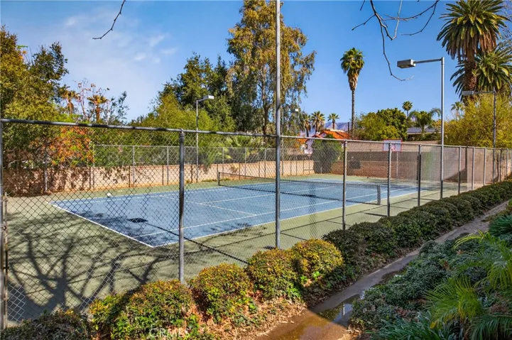 Pickle ball and tennis court