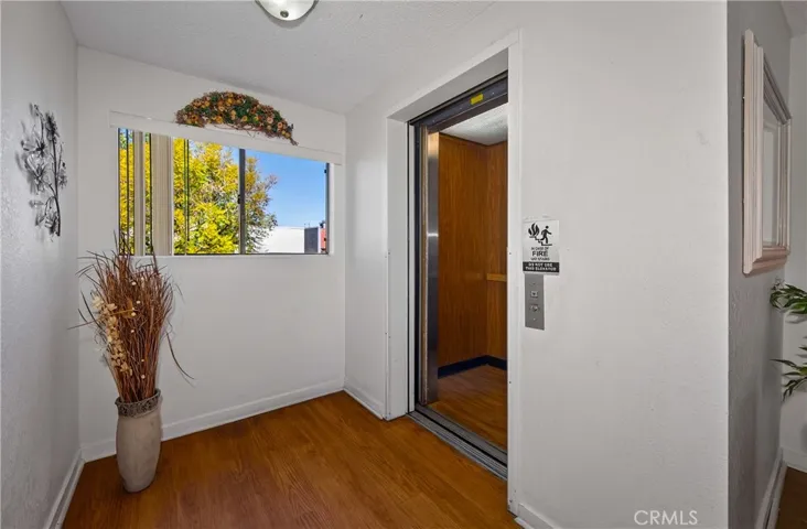 Elevator entrance near front door