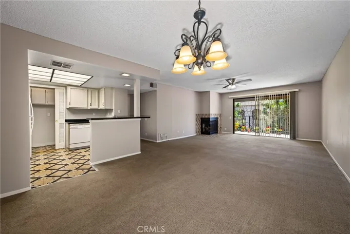 Image of dining, living and kitchen as you walk in front door