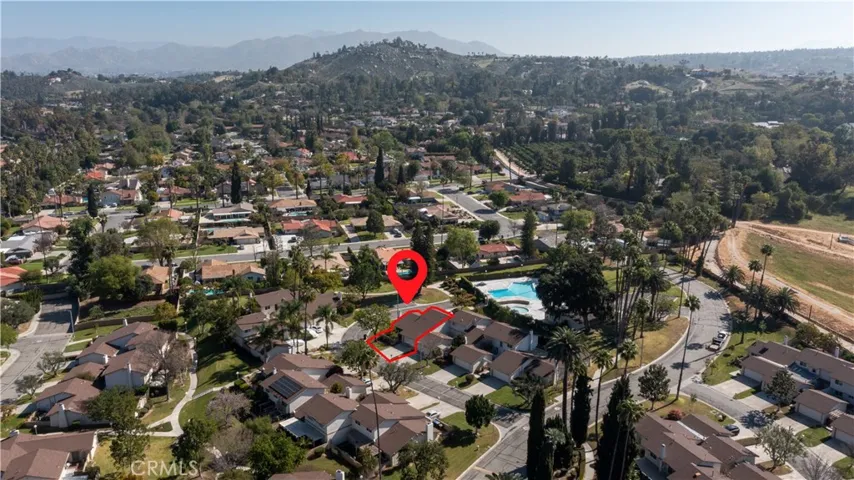 Aerial view of home within the community