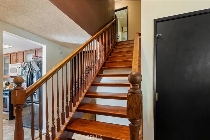 Custom, solid wood hand crafted staircase