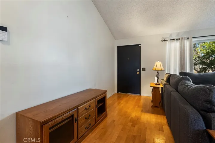 Entryway and living room