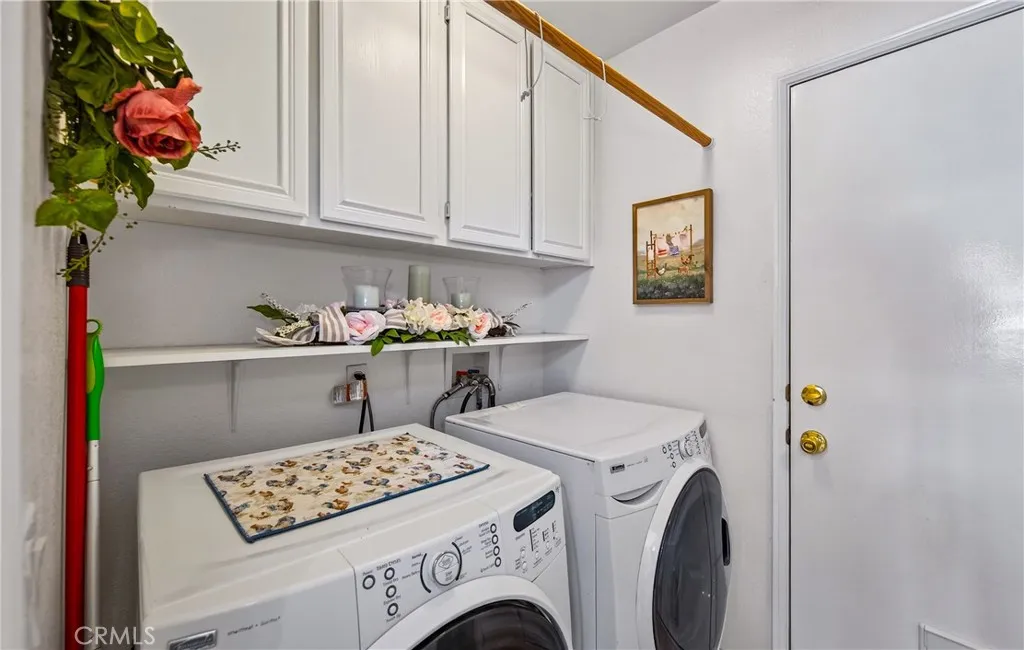 Laundry with door to garage
