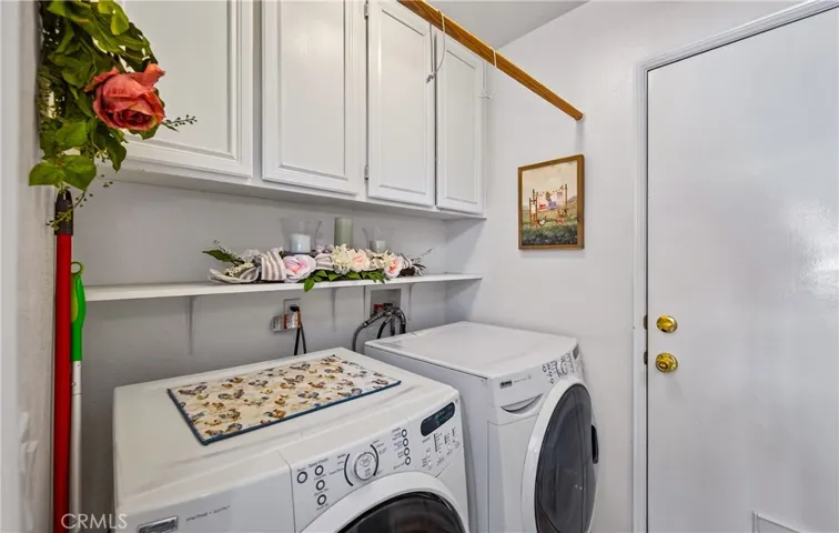 Laundry with door to garage