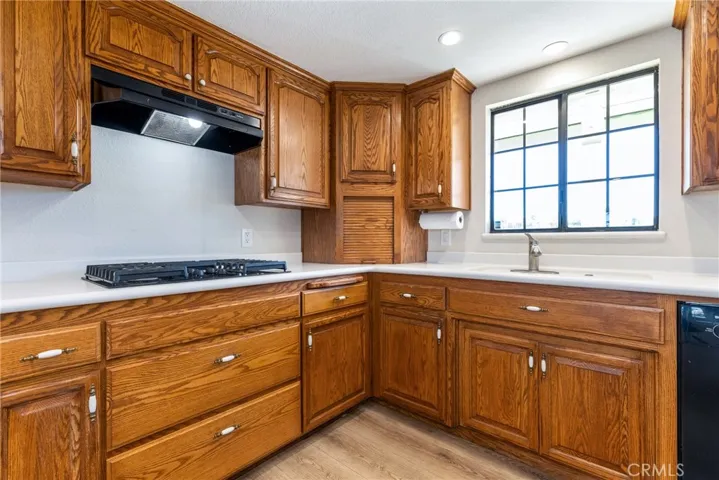 Abundant cabinetry and countertop space.