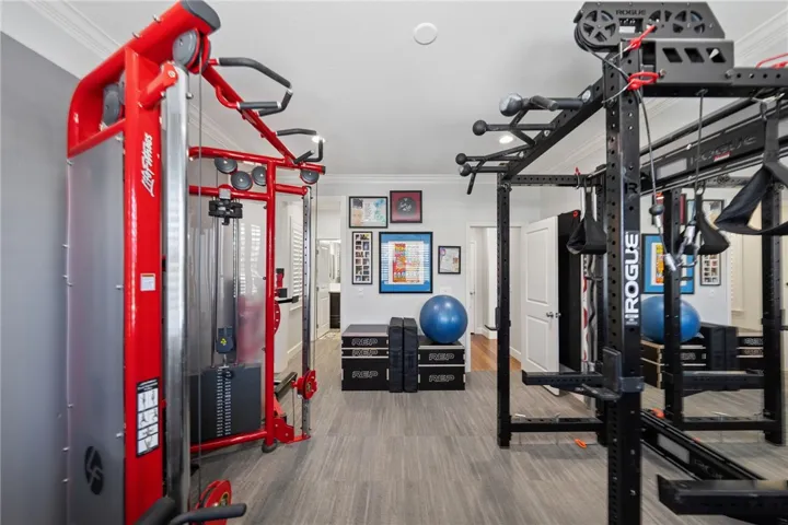 Downstairs bedroom/gym