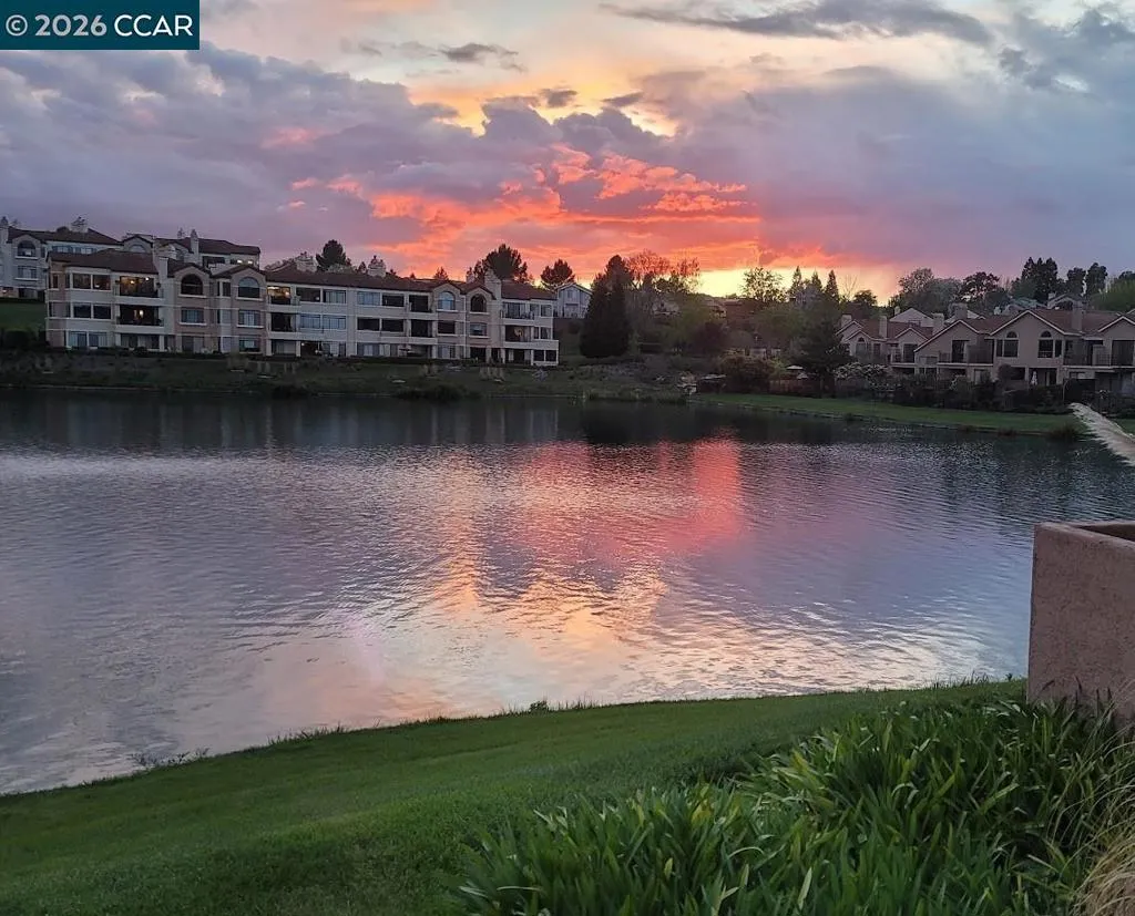 Sunset over the lake - gorgeous!