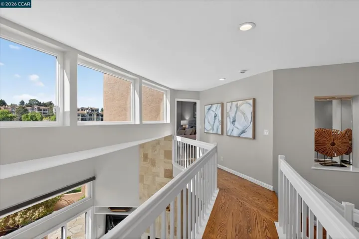 Open floorplan with high ceilings