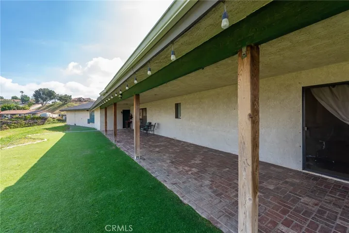Ranch style back patio