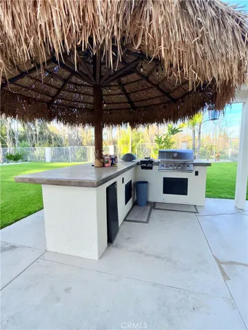 Built -in BBQ with tiki hut